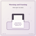 Idgit Ink Morning and Evening deluxe journal and planner bundle — home and professional printing information