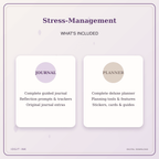 Idgit Ink Stress-Management deluxe journal and planner bundle — complete journal and planner bundle contents