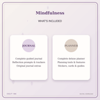 Idgit Ink Mindfulness deluxe journal and planner bundle — complete journal and planner bundle contents