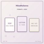 Idgit Ink Mindfulness deluxe journal and planner bundle — digital formats and available page sizes