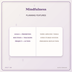 Idgit Ink Mindfulness deluxe journal and planner bundle — planner organization and planning features