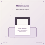 Idgit Ink Mindfulness deluxe journal and planner bundle — home and professional printing information