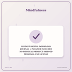 Idgit Ink Mindfulness deluxe journal and planner bundle — instant download and no physical product notice