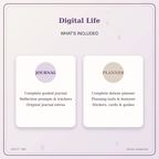 Idgit Ink Digital Life deluxe journal and planner bundle — complete journal and planner bundle contents