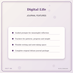 Idgit Ink Digital Life deluxe journal and planner bundle — journal prompts and reflection features