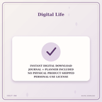 Idgit Ink Digital Life deluxe journal and planner bundle — instant download and no physical product notice