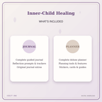 Idgit Ink Inner-Child Healing deluxe journal and planner bundle — complete journal and planner bundle contents