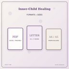Idgit Ink Inner-Child Healing deluxe journal and planner bundle — digital formats and available page sizes