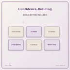 Idgit Ink Confidence-Building deluxe journal and planner bundle — included digital stickers and cards