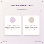 Idgit Ink Positive-Affirmations deluxe journal and planner bundle — complete journal and planner bundle contents