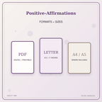 Idgit Ink Positive-Affirmations deluxe journal and planner bundle — digital formats and available page sizes