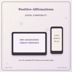 Idgit Ink Positive-Affirmations deluxe journal and planner bundle — tablet and pdf annotation compatibility