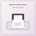 Idgit Ink Positive-Affirmations deluxe journal and planner bundle — home and professional printing information