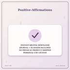 Idgit Ink Positive-Affirmations deluxe journal and planner bundle — instant download and no physical product notice