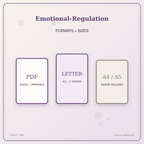 Idgit Ink Emotional-Regulation deluxe journal and planner bundle — digital formats and available page sizes