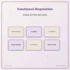 Idgit Ink Emotional-Regulation deluxe journal and planner bundle — included digital stickers and cards