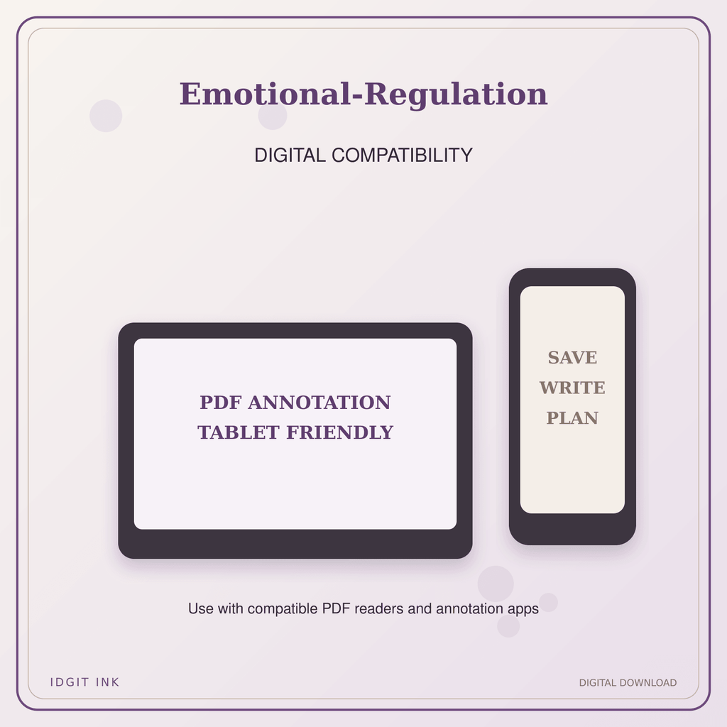 Idgit Ink Emotional-Regulation deluxe journal and planner bundle — tablet and pdf annotation compatibility