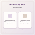 Idgit Ink Overthinking Relief deluxe journal and planner bundle — complete journal and planner bundle contents