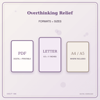 Idgit Ink Overthinking Relief deluxe journal and planner bundle — digital formats and available page sizes
