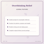 Idgit Ink Overthinking Relief deluxe journal and planner bundle — journal prompts and reflection features