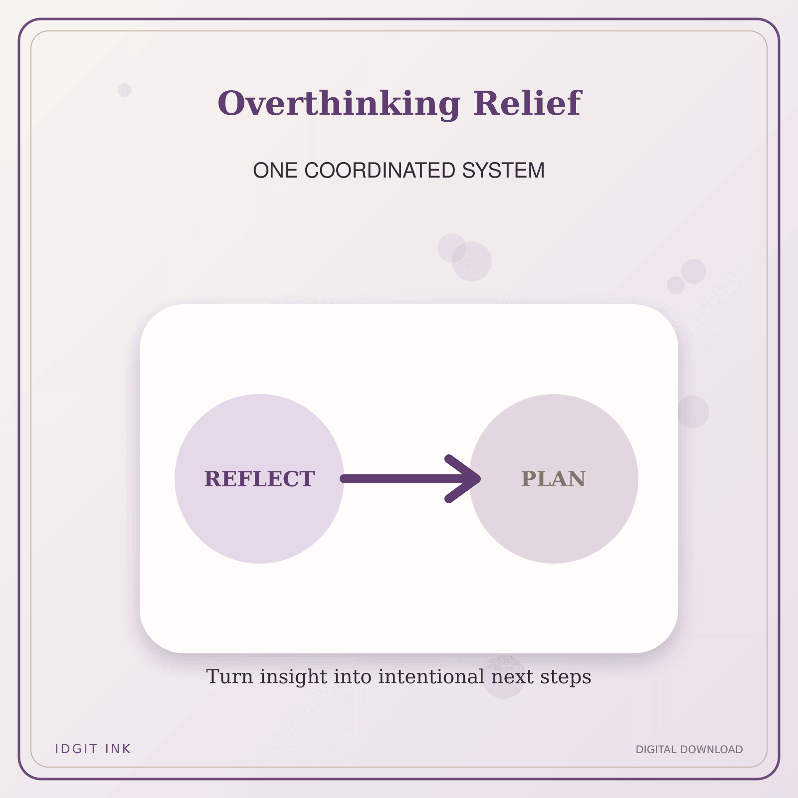 Idgit Ink Overthinking Relief deluxe journal and planner bundle — topic-specific benefits and use cases