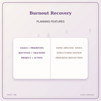 Idgit Ink Burnout Recovery deluxe journal and planner bundle — planner organization and planning features