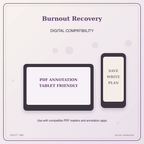 Idgit Ink Burnout Recovery deluxe journal and planner bundle — tablet and pdf annotation compatibility