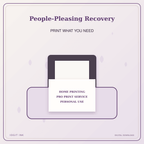 Idgit Ink People-Pleasing Recovery deluxe journal and planner bundle — home and professional printing information