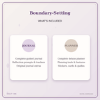 Idgit Ink Boundary-Setting deluxe journal and planner bundle — complete journal and planner bundle contents