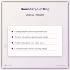 Idgit Ink Boundary-Setting deluxe journal and planner bundle — journal prompts and reflection features