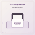 Idgit Ink Boundary-Setting deluxe journal and planner bundle — home and professional printing information