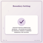 Idgit Ink Boundary-Setting deluxe journal and planner bundle — instant download and no physical product notice