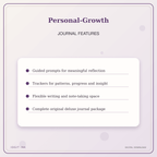 Idgit Ink Personal-Growth deluxe journal and planner bundle — journal prompts and reflection features