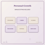 Idgit Ink Personal-Growth deluxe journal and planner bundle — included digital stickers and cards