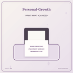 Idgit Ink Personal-Growth deluxe journal and planner bundle — home and professional printing information