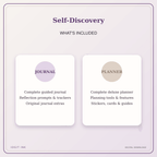 Idgit Ink Self-Discovery deluxe journal and planner bundle — complete journal and planner bundle contents