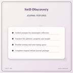 Idgit Ink Self-Discovery deluxe journal and planner bundle — journal prompts and reflection features