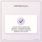 Idgit Ink Self-Discovery deluxe journal and planner bundle — instant download and no physical product notice