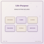 Idgit Ink Life-Purpose deluxe journal and planner bundle — included digital stickers and cards