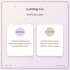 Idgit Ink Letting-Go deluxe journal and planner bundle — complete journal and planner bundle contents