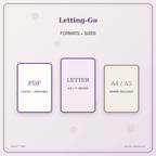 Idgit Ink Letting-Go deluxe journal and planner bundle — digital formats and available page sizes