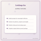 Idgit Ink Letting-Go deluxe journal and planner bundle — journal prompts and reflection features