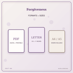 Idgit Ink Forgiveness deluxe journal and planner bundle — digital formats and available page sizes