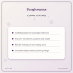 Idgit Ink Forgiveness deluxe journal and planner bundle — journal prompts and reflection features