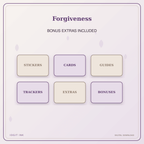 Idgit Ink Forgiveness deluxe journal and planner bundle — included digital stickers and cards