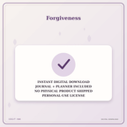 Idgit Ink Forgiveness deluxe journal and planner bundle — instant download and no physical product notice