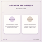 Idgit Ink Resilience and Strength deluxe journal and planner bundle — complete journal and planner bundle contents