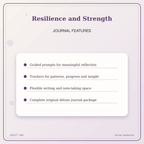 Idgit Ink Resilience and Strength deluxe journal and planner bundle — journal prompts and reflection features