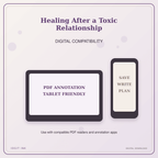 Idgit Ink Healing After a Toxic Relationship deluxe journal and planner bundle — tablet and pdf annotation compatibility