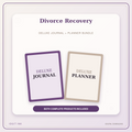Idgit Ink Divorce Recovery deluxe journal and planner bundle — primary bundle cover showing both deluxe products
